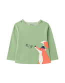 Joules Langarmshirt Angus-Green Fox