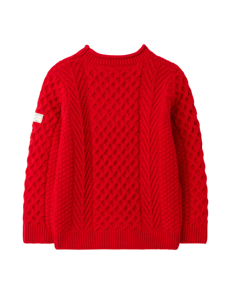 Joules Strickpullover Aran-RED