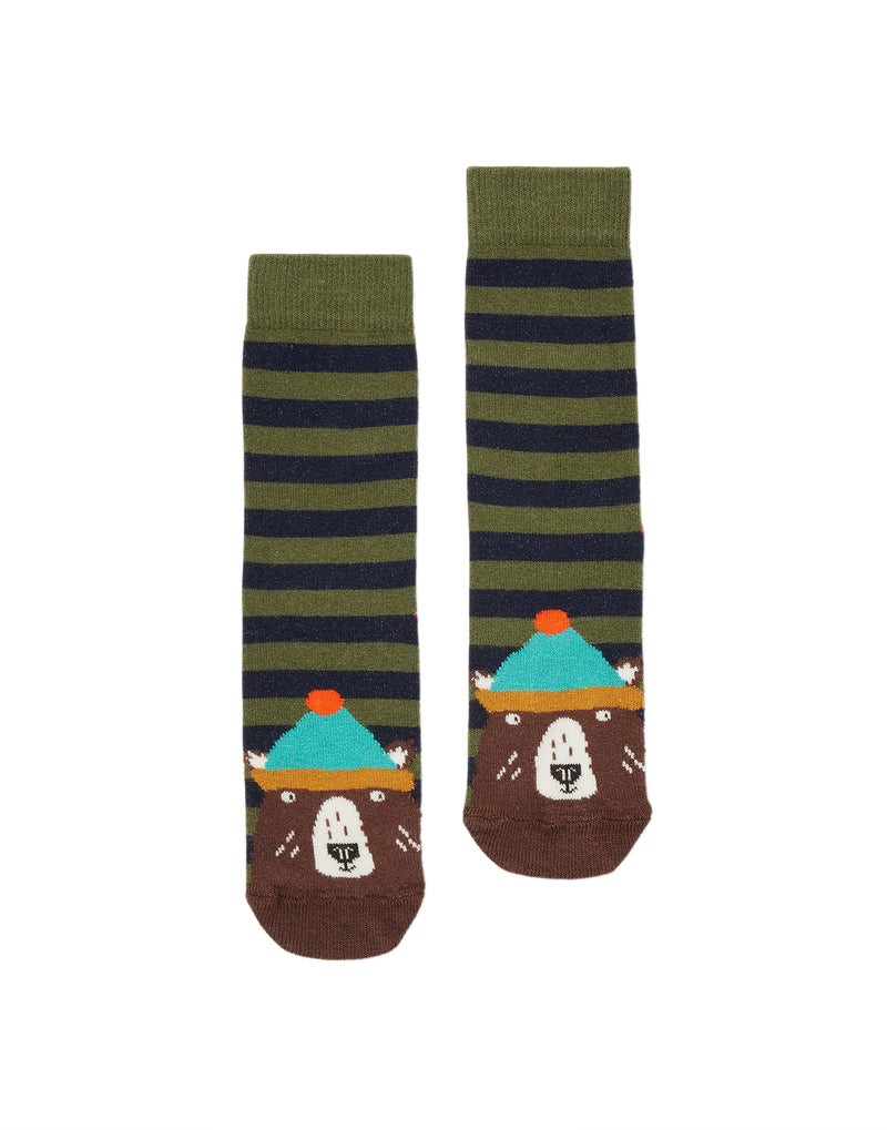 Socken Eat Feet -Stripe Bear