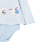 Joules Body Kara-Blue Stripe Horses