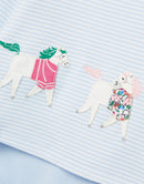 Joules Body Kara-Blue Stripe Horses