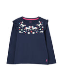 Joules Langarmshirt Joya Navy Horse Floral