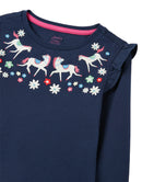 Joules Langarmshirt Joya Navy Horse Floral