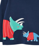 Joules Langarmshirt Navy Dinos
