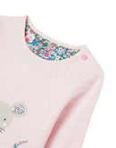 Joules Langarmshirt Tate Light-Pink Marl Mouse