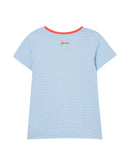 Joules T-Shirt Blue Stripe Dogs