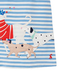 Joules Kleid Blue White Stripe