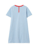 Joules Kleid Blue White Stripe