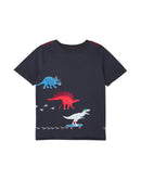 Joules T-Shirt Archie Navy Dinos