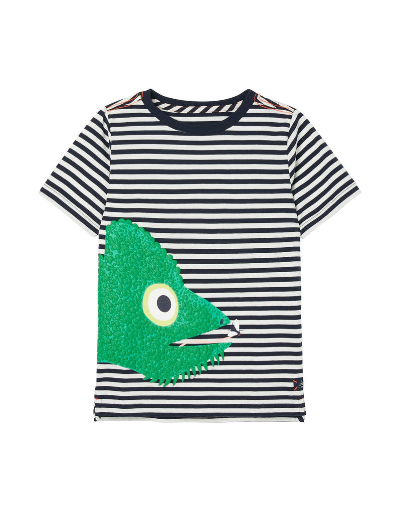 Joules T-Shirt Archie-Stripe Chameleon