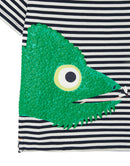 Joules T-Shirt Archie-Stripe Chameleon