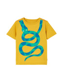 Joules T-Shirt Archie Yellow Snake