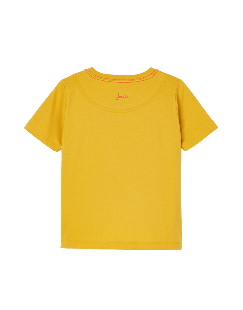 Joules T-Shirt Archie Yellow Snake