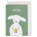 Klappkarte Lamm „Zur Taufe“