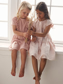 Enfant Kleid gestreift Misty Rose