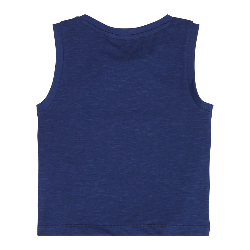 Sense Organics Tanktop Oskar - Navy + Curry Pocket