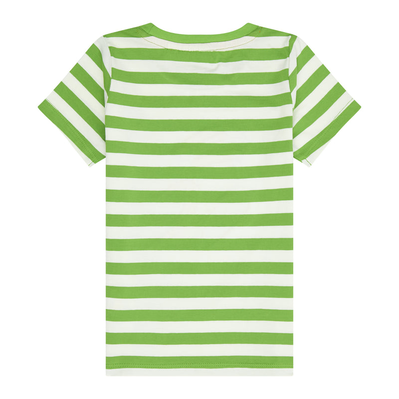 Sense Organics T-Shirt Ibon - Green Stripes + Toucan