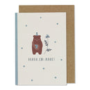 Klappkarte Bär „Hurra, ein Junge!“