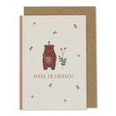 Klappkarte Bär „Hurra, ein Mädchen!“