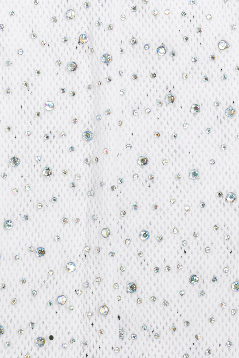 Strumpfhose mit Glitzersteine Weiß