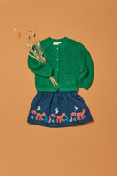 Sense Organics Rock Malia Dark Teal mit Waldtieren