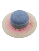 Strohhut Streifen muschel/denim