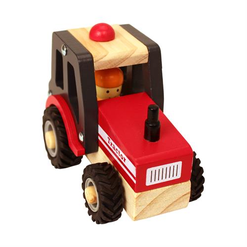 Holzauto Traktor mit Gummireifen