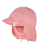 BABY Schildmütze mit Nackenschutz Zartrosameliert