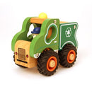 Holzauto Müllwagen mit Gummireifen