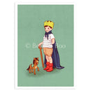 Postkarte „I am King“