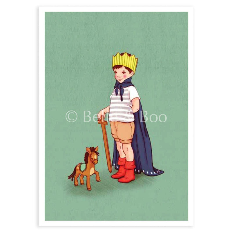 Postkarte „I am King“
