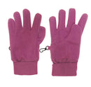 Fingerhandschuhe Fleece mit Bündchen brombeere