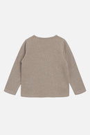 Hust & Claire Langarmshirt Amel Fog Melange