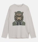 Hust & Claire Langarmshirt Adam White Sand