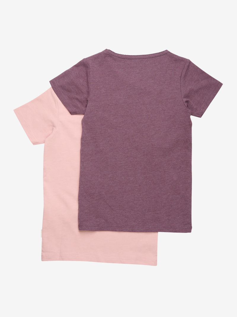 Minymo T-Shirts 2er-Set Misty Rose