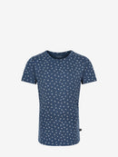 Minymo T-Shirt 2er-Set Mesa Rose Blümchen Blau/ Rose