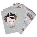 Einladungskarten Pirat 6 Stück