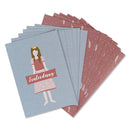 Einladungskarten Prinzessin 6 Stück