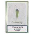 6 Einladungskarten Einschulung  6 Stück