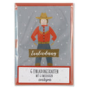 Einladungskarten Cowboy 6 Stück