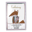 6 Einladungskarten Einschulung