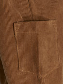 Fixoni Strampler Cord mit Langarmbody India ink