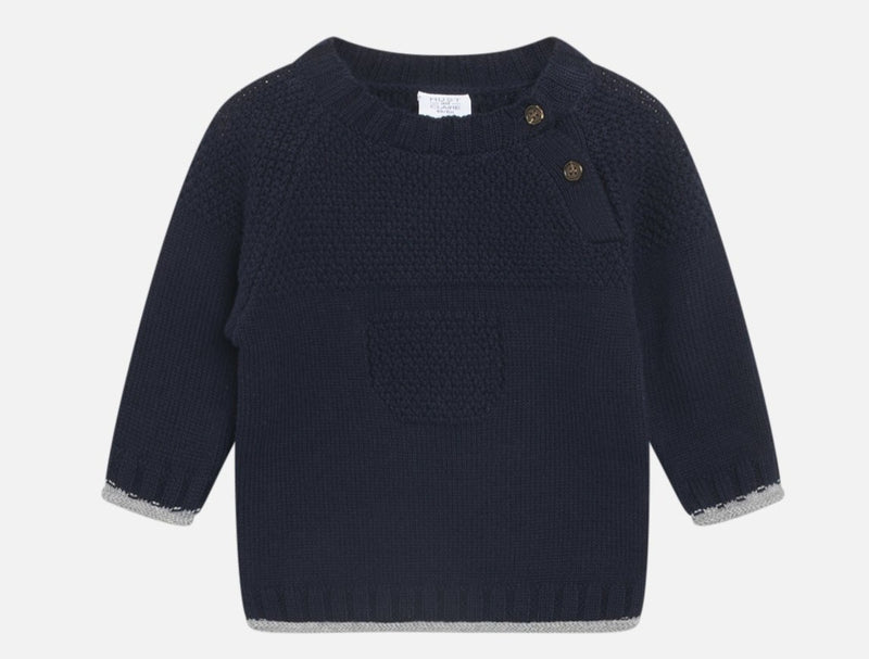 Hust & Claire Strickpullover Palle Navy