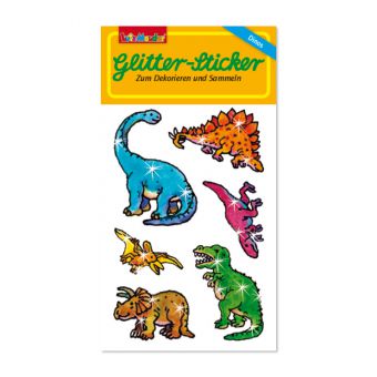 Glitzersticker Dino