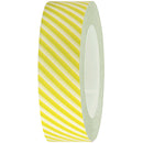 10 m Tape Weiß/Hellgrün gestreift