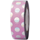 10 m Tape Punkte Irisierend Rosa