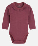 Hust & Claire Barbara Bodysuit Wolle/Bambus Purple Fig