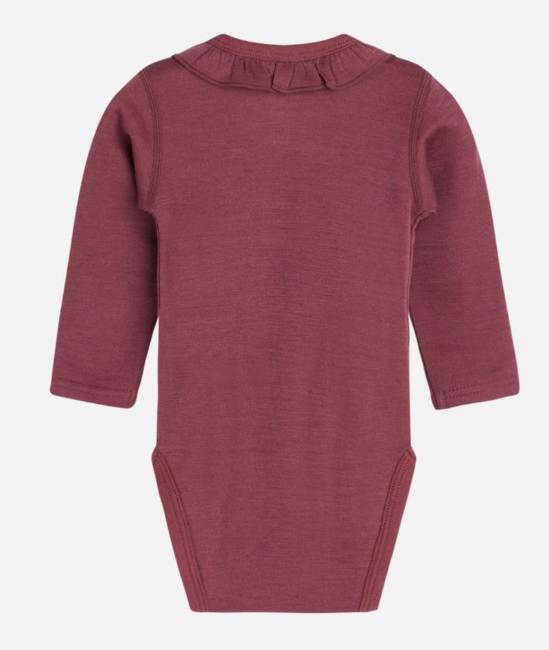 Hust & Claire Barbara Bodysuit Wolle/Bambus Purple Fig