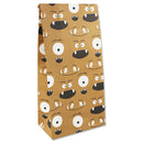 Papier-Geschenktüten Monster senf