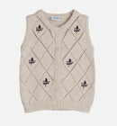 Hust & Claire Strickweste Elna Wheat Melange